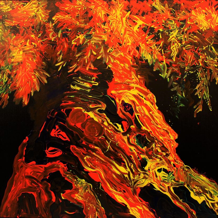 Boom, Oil on canvas, 120X120cm