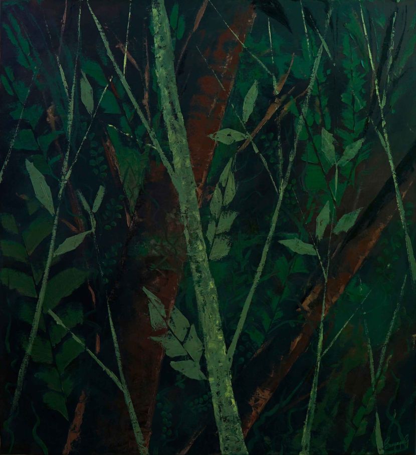 Life without Green, 120cm x 129cm, Oil on Canvas